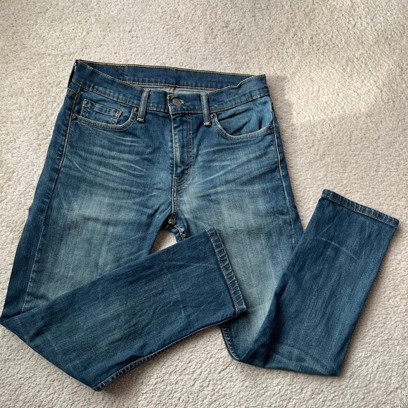 Levi's 502 Regular Fit Jeans Classic Zip Fly Blue Denim W30 L30 - Picture 1 of 4